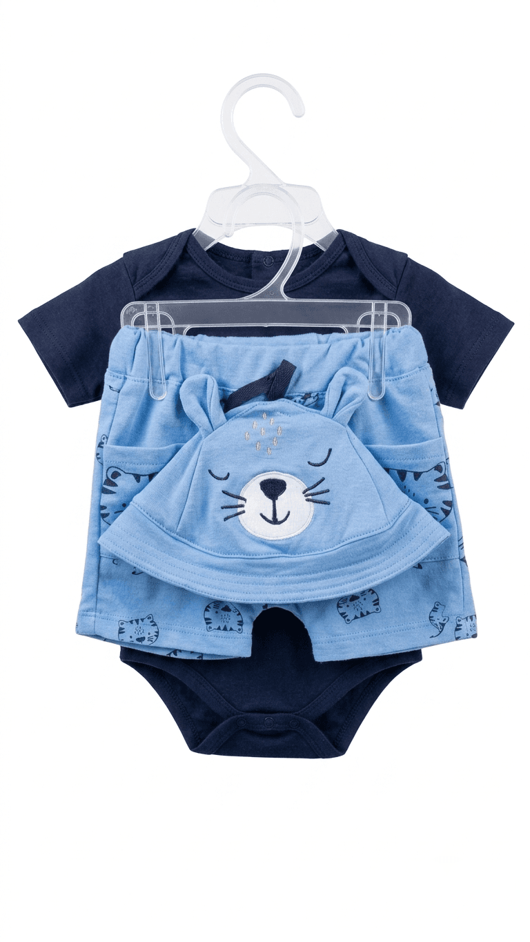 Conjunto Gatito Azul - Artículos para bebé en Riohacha