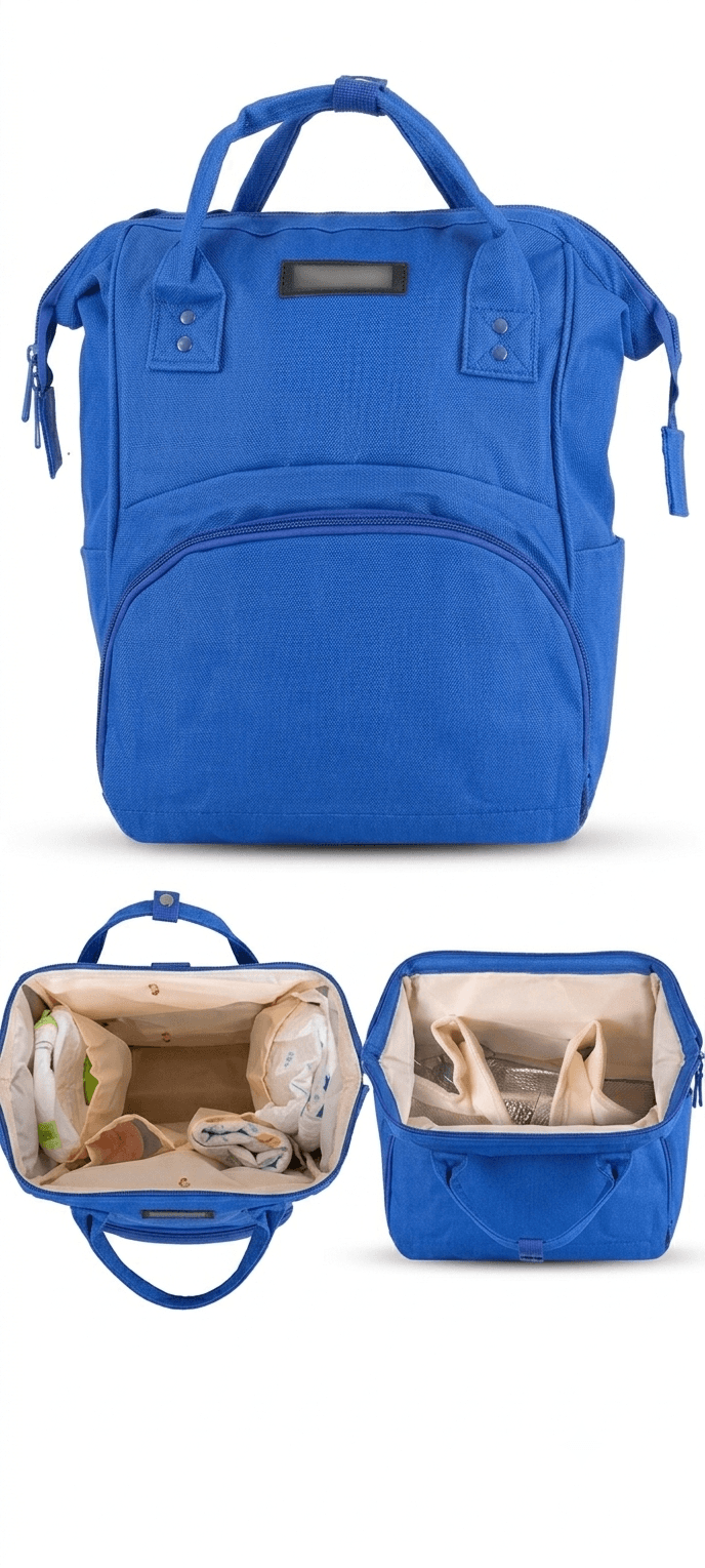 Mochila Pañalera Azul - Artículos para bebé en Riohacha